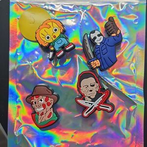 Horror Movie Shoe charms 4ct